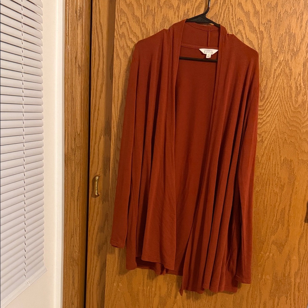 Market & Spruce Terracotta Cardigan